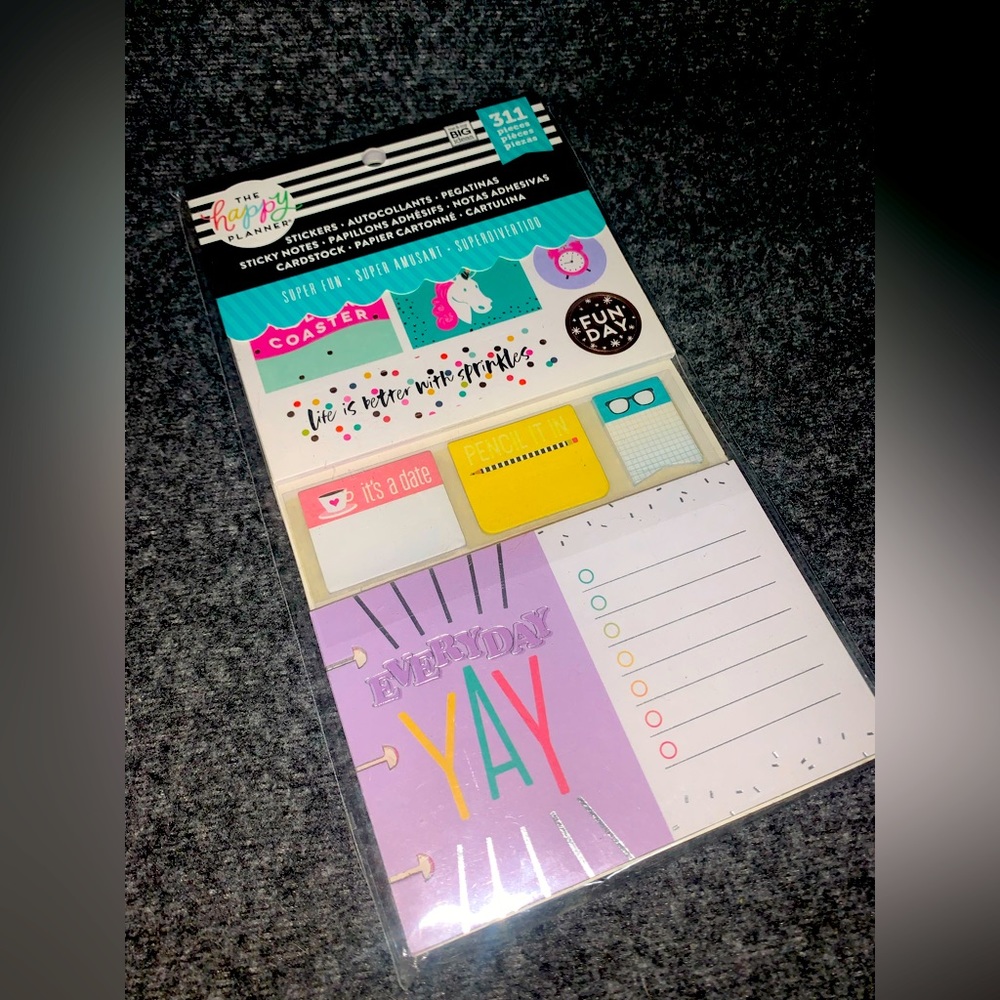NWT HAPPY PLANNER STICKER | STICKY NOTES | CARDSTOCK